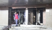 مهار حریق در بانک ملی مرکزی اهواز توسط سازمان آتش نشانی